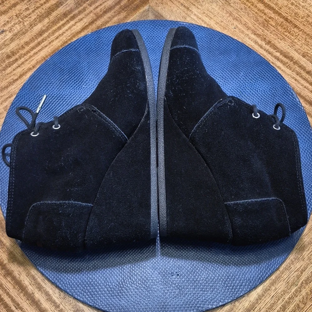 TOMS Women's Black Suede Desert Wedges sz.8 Womens.(#1872S)